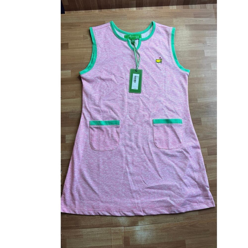 official Masters Tournament Girls' Knit Golf Shift Dress, NWT